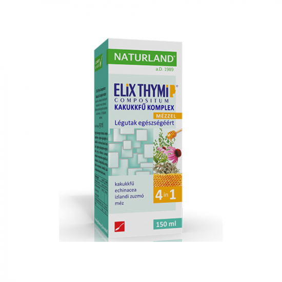 ELIX THYMI KAKUKKFŰ KOMPLEX + MÉZ SZIRUP 4IN1  NATURLAND - 150ML